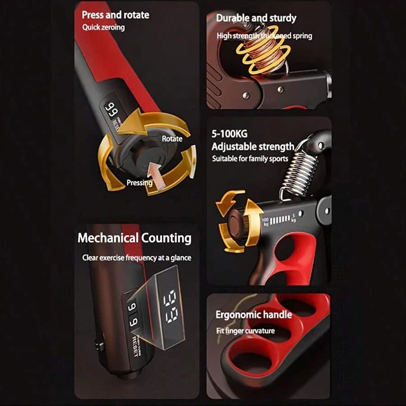 CRUSHLAB Pro Grip Trainer with Rep Counter